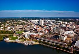 Montgomery cityscape aerial view