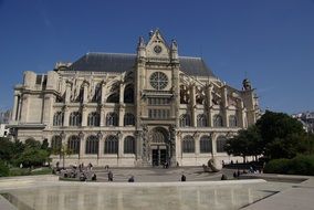 European architecture of a French city
