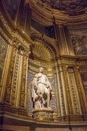 religion sculpture in siena cathedral in Italy