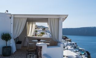 Santorini, Oia village, sea view