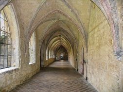 corridor in the cistercian monastery