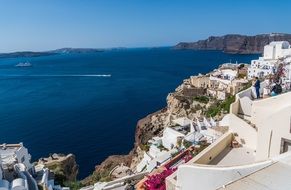 Santorini Oia Greece aegean sea