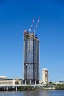 construction of a skyscraper