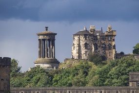 monument to dougald stewart in scotland