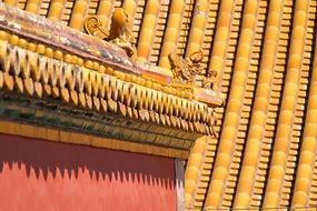 yellow roof of Forbidden City