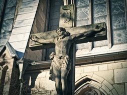 Church Cross with Jesus