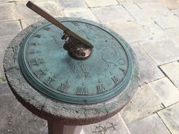 Sundial in the garden