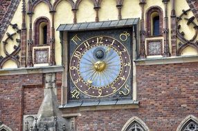 historic tower in the old town in Wroclaw, Lower Silesia