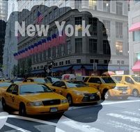 taxi in new york as a concept