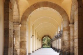 arcades on Cemetery in Leipzig