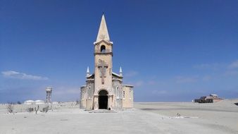 church on tigres island in angola