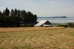 old farm building on the San Juan Islands
