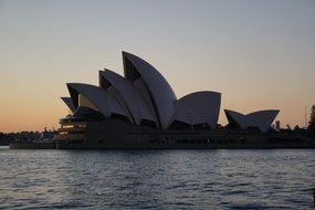 Opera House at dusk, australia, sydney