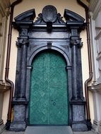 Wawel Castle green door