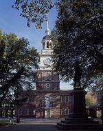 Independence Hall is a building on Independence Square in Philadelphia