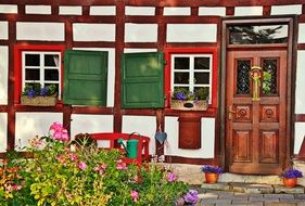 Fachwerk farmhouse in Germany