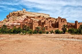 historic clay city in morocco