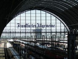 central station building in Frankfurt, Germany