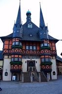 Town Hall, Historical building on square, germany, wernigerode
