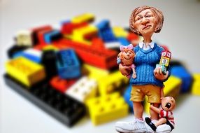 child carer in a room with children