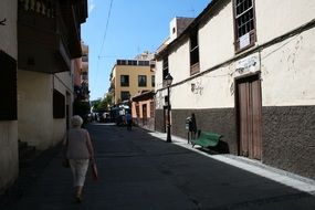 sunny streets of La Laguna in tenerife