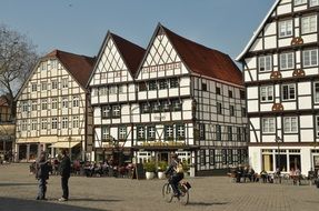 people on the street in germany