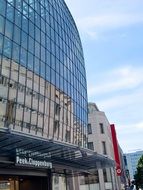 glass facade on a modern building, cologne