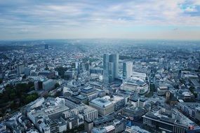 panoramic view of the cityscape with skyscrapers