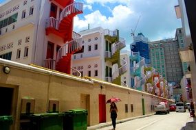 road near buildings in singapore