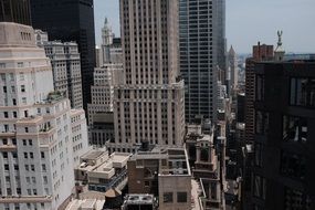 Manhattan buildings top view
