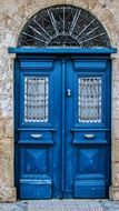 bright blue door in cyprus