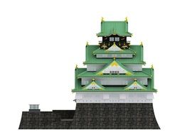 drawing of Osaka castle