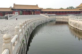 canal in beijing in the forbidden city