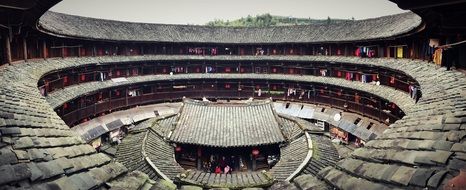 wooden Earth Building