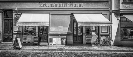 vintage food market in old town, germany, Berlin