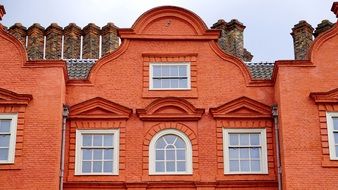 Red Stone Building Architecture