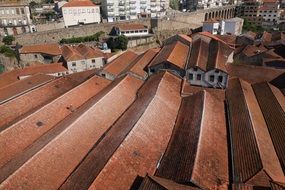 roofs on buildings in port portugal