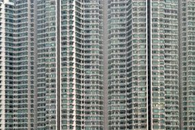 skyscraper modern glass style