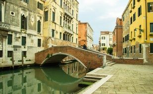 Stone bridge in Venice