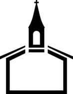 church silhouette as an illustration