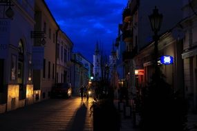 Miskolc Hungary at night