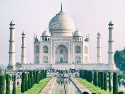 Taj Mahal, frontal view, India, Agra