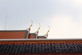 roof of pagoda in Thailand