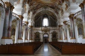 Church Zwiefalten view inside