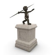 clipart of sculpture of Spearman Olympia