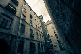 courtyard between houses in St. Petersburg