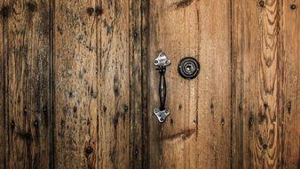 Old door with handle