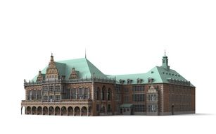 isolated town hall in Bremen