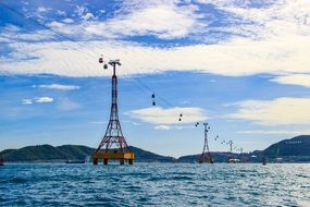 cable car over water