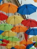 Umbrellas on the festival
